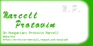 marcell protovin business card